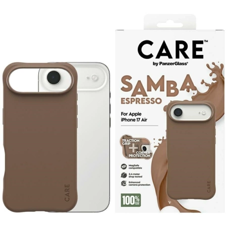 CARE by PanzerGlass Fashionable Samba MagSafe Case for iPhone Air - Brown