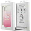 Hello Kitty IML Gradient Electrop Kitty Head case for iPhone 15 - pink