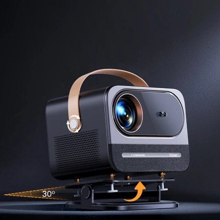 Yaber U12 LCD FullHD 1080p Multimedia-Projektor mit Stereo-Lautsprechern - Schwarz