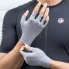 Rockbros Breathable Short Finger Cycling Gloves, Size: L - Gray