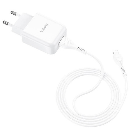 HOCO ładowarka sieciowa USB + kabel do Lightning 8-pin 2A N2 Vigour biała