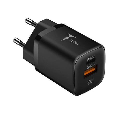 ŁAD SIEC T-PHOX HANDY SERIES 33W T-PP08 USB/USB-C BLACK