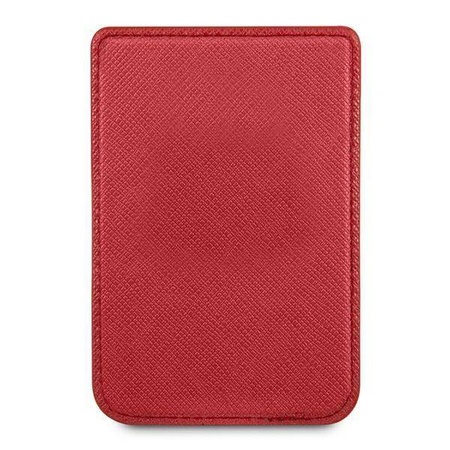 Guess Wallet Card Slot GUWMSSASLRE MagSafe Saffiano czerwony/red