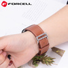 Pasek do Apple Watch Forcell F-Design FA20 magnetyczny skóra ekologiczna 38 / 40 / 41 mm brązowy