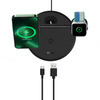Baseus Swan stand 3in1 magnetic charger with USB Type C cable 1m black (WXTE000101)