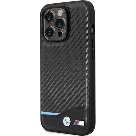 Case BMW BMHCP13X22NBCK iPhone 13 Pro Max 6.7&quot; black/black hardcase Leather Carbon
