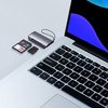 Baseus Lite Series adapter czytnik kart SD/TF USB szary (WKQX060013)