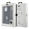 Etui Karl Lagerfeld Crossbody Saffiano Monogram Metal Pin Karl & Choupette na iPhone 15 Pro Max - czarne