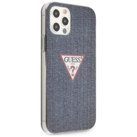 Guess GUHCP12LPCUJULDB iPhone 12 6,7" Pro Max granatowy/dark blue hardcase Jeans Collection