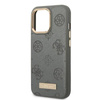 Guess Peony Logo Plate MagSafe - Etui iPhone 13 Pro Max (szary)