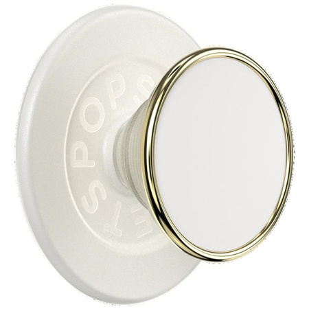 Uchwyt i podstawka do telefonu           Popsockets Round Luxe Coconut Creme Enamel MagSafe beżowy 808938