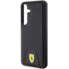 Oryginalne Etui FERRARI hardcase Carbon Stitched Bottom FEHCS24SN3PUK do Samsung Galaxy  S24 Czarny
