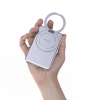 Dudao K28 10000 mAh PD 22,5 W MagSafe Powerbank mit Metallgehäuse und Ringständer - Silber