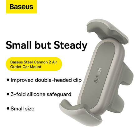 Baseus Steel Cannon 2 Car Holder to Ventilation Grid (creamy white)