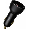Baseus Superme szybka ładowarka samochodowa USB / USB Typ C 100W PPS Quick Charge Power Delivery czarny (CCZX-01)