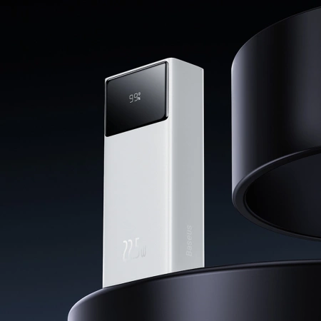 Baseus EnerFill FP41 30000mAh 22.5W Powerbank mit Baseus Simple USB-A - USB-C 3A 30cm Kabel - Weiß