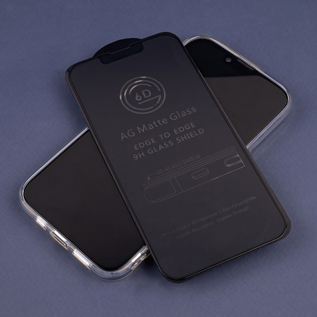 Szkło hartowane 6D matowe do Samsung Galaxy S24 Ultra czarna ramka