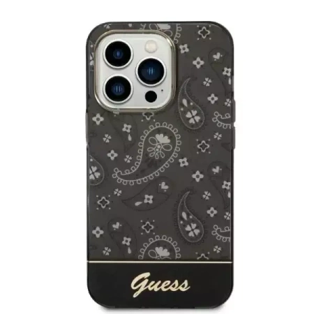 Guess Bandana Paisley - Etui iPhone 14 Plus (czarny)