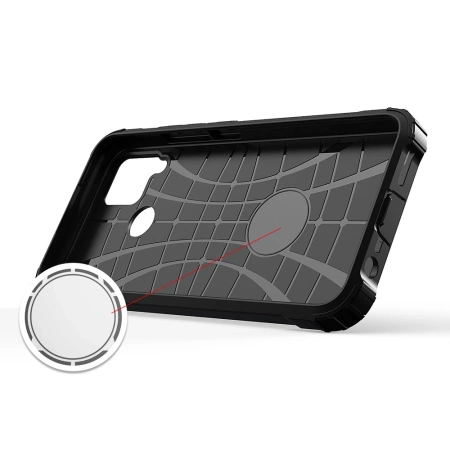 Hybrid Armor Hülle für Realme 10 5G / Realme 9i 5G gepanzerte Hybridhülle schwarz