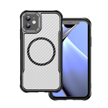 Nakładka Defender Carbon Mag do iPhone 12 6,1" czarna