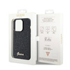 Guess nakładka do iPhone 14 Pro 6,1&quot; GUHCP14LPMSDGSK HC PU DISCO SCRIPT METAL czarna