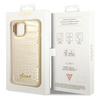 Original Handyhülle IPHONE 14 PLUS Guess Croco Collection gold