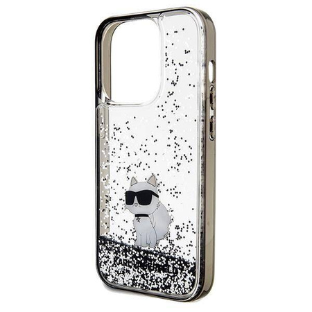 Karl Lagerfeld nakładka do iPhone 14 Pro 6,1&quot; KLHCP14LLKCNSK HC LIQ. GLITTER C transparentna