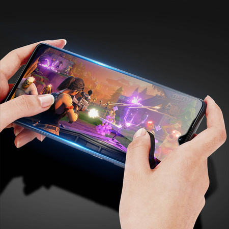 Dux Ducis 9D Tempered Glass 9H Full Screen Tempered Glass mit Realme Narzo 50A Rahmen schwarz (case friendly)