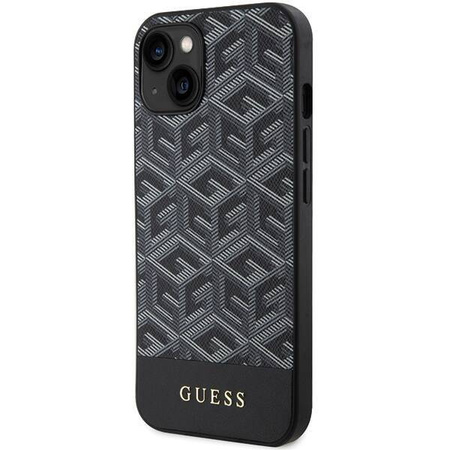 Original Case IPHONE 13 / 14 / 15 Guess Hardcase IML 4G MagSafe (GUHMP15SHGCFSEK) black