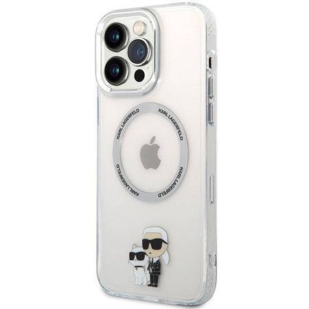 Karl Lagerfeld KKLHMP13XHNKCIT iPhone 13 Pro Max 6,7&quot; Hardcase transparent Ikonisches Karl&amp;Choupette Magsafe