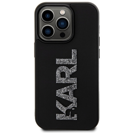 Karl Lagerfeld nakładka do iPhone 15 Pro Max 6,7" KLHCP15X3DMBKCK czarna HC 3D Logo Glitter