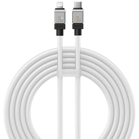 Baseus kabel CoolPlay USB-C - Lightning 2m 20W biały