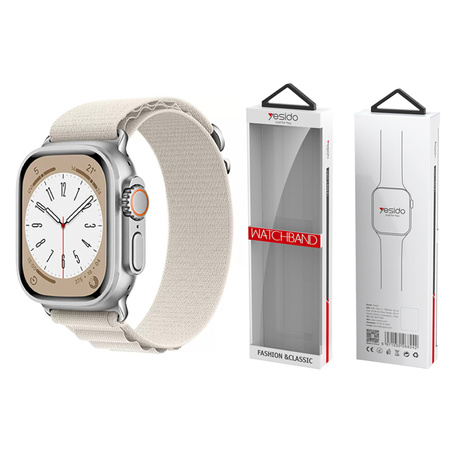 Yesido WB24 Pasek Sportowy Apple Watch Loop 42/44/45 NUDE/BEŻOWY