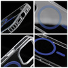 Drop Glue Colorful Ring Mag Cover kompatybilny z MagSafe pasuje do IPHONE 14 jasny niebieski