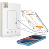 SZKŁO HARTOWANE TECH-PROTECT QUICK SET+ 2-PACK IPHONE 13 / 13 PRO / 14 / 16E BLACK