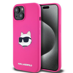 Karl Lagerfeld KLHMP15MSCHPPLF iPhone 15 Plus / 14 Plus 6.7" różowy/fuschia hardcase Silicone Choupette Head MagSafe