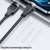 USAMS Kabel lightning Fast Charging 2,4A Lithe Series 1,2m czarny/black SJ565USB01(US-SJ565)