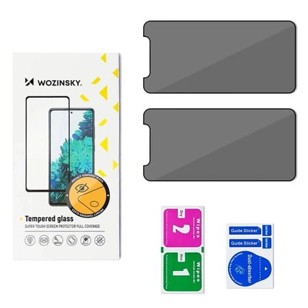 Wozinsky Privacy Glass tempered glass for Xiaomi POCO M7, 2-pack