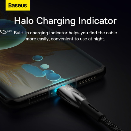 BASEUS kabel Typ C do Typ C Power delivery 100W Glimmer Series CADH000801 2m czarny