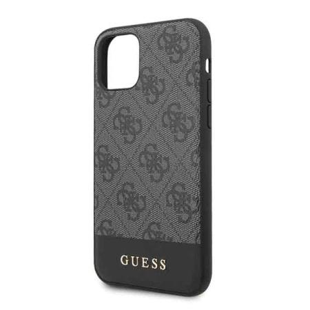 Etui Guess GUHCN61G4GLGR iPhone 11 szary/grey hard case 4G Stripe Collection