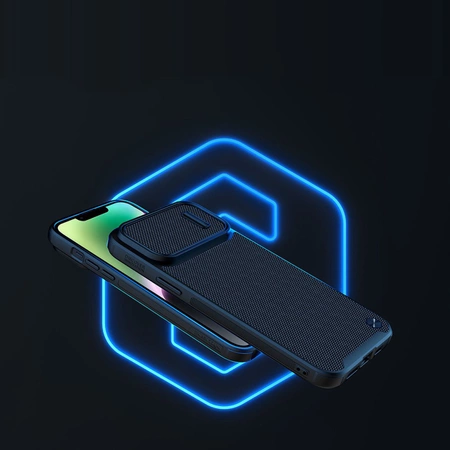 Nillkin Textured S Case iPhone 14 Plus Panzerhülle mit Kameraabdeckung grün