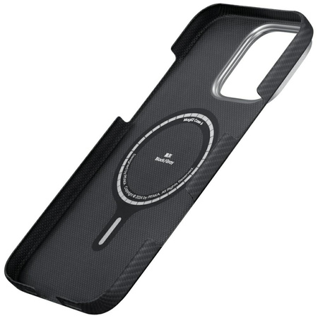 Etui PITAKA Ultra-Slim MagSafe do iPhone 16 Pro Max czarno szary
