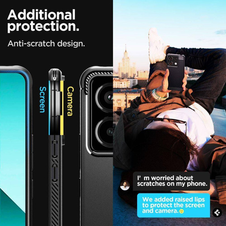 Spigen Rugged Armor Xiaomi Redmi Note 13 Pro 5G / Poco X6 5G czarny/matte black ACS07254