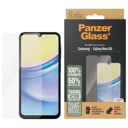 Szkło hartowane PanzerGlass Screen Protection Ultra-Wide Fit na Samsung Galaxy A16 / A16 5G