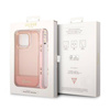 Guess Translucent Pearl Strap - Etui iPhone 14 Pro Max (różowy)