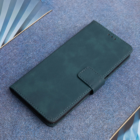 Etui Smart Velvet do Samsung Galaxy M16 5G ciemnozielone