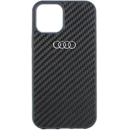 Audi Carbon Fiber iPhone 12/12 Pro 6.1&quot; black/black hardcase AU-TPUPCIP12P-R8/D2-BK