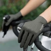 Rockbros Atmungsaktive Vollfinger-Fahrradhandschuhe, Größe: M - Grün