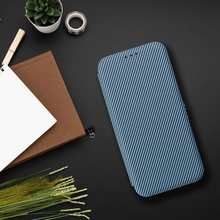 Kabura FOLIO Side Magnet kompatybilny z S-PEN do SAMSUNG S24 ULTRA niebieski