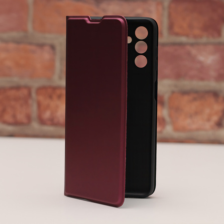 Etui Smart Soft do iPhone 16e burgundowe